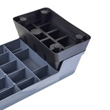 Starfit SP-301 Степ-платформа 3-х уровневая Серый/Голубой - фото 289965