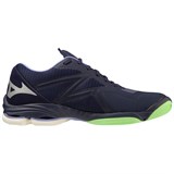 Mizuno WAVE LIGHTNING Z7 Кроссовки волейбольные Темно-синий/Зеленый - фото 290206