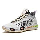 Anta ATTACK 1 "WHITE BLACK" Кроссовки баскетбольные Бело/Черные - фото 290587