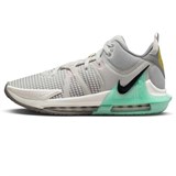 Nike LEBRON WITNESS VII "DELORIAN" Кроссовки баскетбольные Серый/Голубой - фото 290656