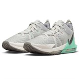 Nike LEBRON WITNESS VII "DELORIAN" Кроссовки баскетбольные Серый/Голубой - фото 290658