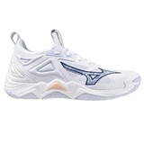 Mizuno WAVE MOMENTUM 3 (W) Кроссовки волейбольные женские Белый/Темно-синий - фото 290940