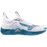 Mizuno WAVE MOMENTUM 3 Кроссовки волейбольные Белый/Голубой - фото 290988 Mizuno WAVE MOMENTUM 3 Кроссовки волейбольные Белый/Голубой - фото 290988