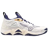 Mizuno WAVE MOMENTUM 3 Кроссовки волейбольные Белый/Темно-синий - фото 290994