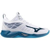 Mizuno WAVE DIMENSION MID Кроссовки волейбольные Белый/Темно-синий/Синий - фото 291017