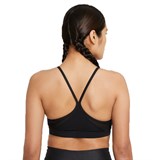 Nike INDY LIGHT-SUPPORT PADDED V-NECK SPORTS BRA (W) Топ беговой женский Черный - фото 291160