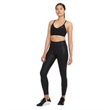 Nike INDY LIGHT-SUPPORT PADDED V-NECK SPORTS BRA (W) Топ беговой женский Черный - фото 291162