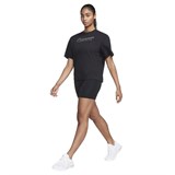 Nike DRI-FIT ONE HIGH-WAISTED 18CM BIKER SHORTS (W) Шорты-велосипедки женские Черный - фото 291187