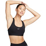 Nike SWOOSH LIGHT SUPPORT NON-PADDED SPORTS BRA (W) Топ беговой женский Черный - фото 291202