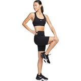 Nike SWOOSH LIGHT SUPPORT NON-PADDED SPORTS BRA (W) Топ беговой женский Черный - фото 291206