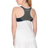 Head CLUB 22 TANK TOP (W) Майка теннисная женская Белый/Серый/Темно-синий - фото 291428