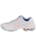 Mizuno WAVE VOLTAGE (W) Кроссовки волейбольные женские Белый/Золотой - фото 291791