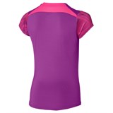 Mizuno CHARGE PRINTED TEE (W) Футболка теннисная женская Розовый - фото 291837