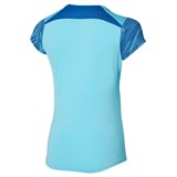 Mizuno CHARGE PRINTED TEE (W) Футболка теннисная женская Голубой/Синий - фото 291861