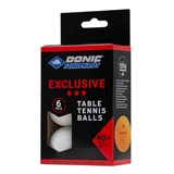 Donic EXCLUSIVE 3* Мячи для настольного тенниса (6 шт) Белый - фото 293651