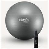 Starfit GB-109, 85 СМ, 1500 Г Фитбол антивзрыв с ручным насосом Серый - фото 293666