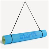 Starfit FM-201 TPE 183X61X0,4 СМ Коврик для йоги и фитнеса Синий/Лайм - фото 293679