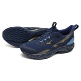 Mizuno WAVE RIDER TT 2 Кроссовки беговые Темно-синий/Золотой - фото 293969