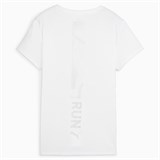 Puma RUN GRAPHIC TRAINING TEE (W) Футболка беговая женская Белый - фото 294037