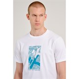 Anta LIGHT TO TRAVEL Футболка баскетбольная Белый/Голубой - фото 294381