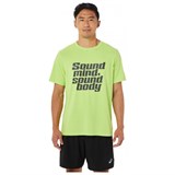 Asics SMSB GRAPHIC TEE IV Футболка беговая Зеленый - фото 294933