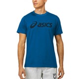 Asics BIG LOGO TEE Футболка беговая Синий/Черный - фото 294939