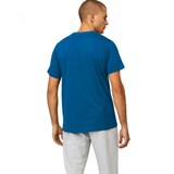 Asics BIG LOGO TEE Футболка беговая Синий/Черный - фото 294940