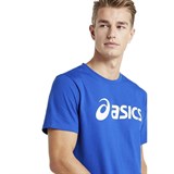 Asics BIG LOGO TEE Футболка беговая Синий - фото 294979