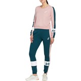 Asics COLORBLOCK PANT (W) Брюки спортивные женские Синий/Розовый - фото 295007