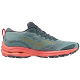 Mizuno WAVE RIDER TT (W) Кроссовки беговые женские Зеленый/Желтый - фото 295011