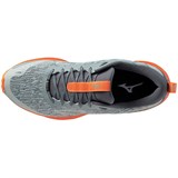 Mizuno WAVE RIDER GTX Кроссовки беговые Серый/Оранжевый - фото 295031