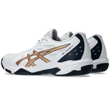 Asics GEL-ROCKET 11 (W) Кроссовки волейбольные женские Белый/Черный/Золотой - фото 295266