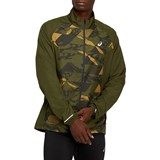 Asics FUTURE CAMO JACKET Куртка беговая ветрозащитная Зеленый - фото 295345