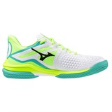 Mizuno WAVE EXCEED TOUR 6 AC (W) Кроссовки теннисные женские Белый/Зеленый - фото 295373