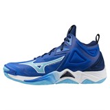 Mizuno WAVE MOMENTUM 3 MID Кроссовки волейбольные Синий/Голубой - фото 295379