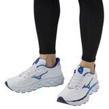 Mizuno WAVE SKY 8 Кроссовки беговые Белый/Синий - фото 295399