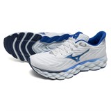 Mizuno WAVE SKY 8 Кроссовки беговые Белый/Синий - фото 295400