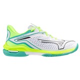 Mizuno WAVE EXCEED TOUR 6 AC (W) Кроссовки теннисные женские Белый/Зеленый - фото 295756