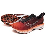 Mizuno WAVE RIDER 28 "AMSTERDAM 2024" Кроссовки беговые Оранжевый/Черный - фото 295848
