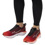 Mizuno WAVE RIDER 28 "AMSTERDAM 2024" Кроссовки беговые Оранжевый/Черный - фото 295852