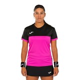 Joma MONTREAL (W) Футболка теннисная женская Розовый/Черный - фото 296132