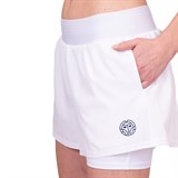 Bidi Badu CREW (W) Шорты женские с подшортиками Белый - фото 296482