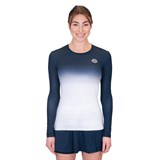 Bidi Badu CREW GRADIANT (W) Футболка теннисная с длинным рукавом женская Темно-синий/Белый - фото 296512