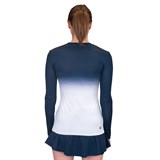 Bidi Badu CREW GRADIANT (W) Футболка теннисная с длинным рукавом женская Темно-синий/Белый - фото 296513