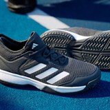 Adidas UBERSONIC 4 Кроссовки теннисные детские Черный/Белый - фото 296598