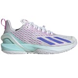 Adidas ADIZERO CYBERSONIC (W) Кроссовки теннисные женские Белый/Темно-синий - фото 296668