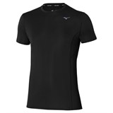 Mizuno DRYAEROFLOW TEE "BLACK" Футболка беговая Черный - фото 296795