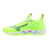 Mizuno WAVE MOMENTUM 3 Кроссовки волейбольные Салатовый/Голубой - фото 296825