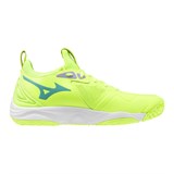 Mizuno WAVE MOMENTUM 3 Кроссовки волейбольные Салатовый/Голубой - фото 296827
