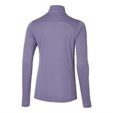 Mizuno HYBRID LONGSLEEVE T-SHIRT (W) "CADET" Лонгслив беговой женский Фиолетовый/Розовый - фото 296837